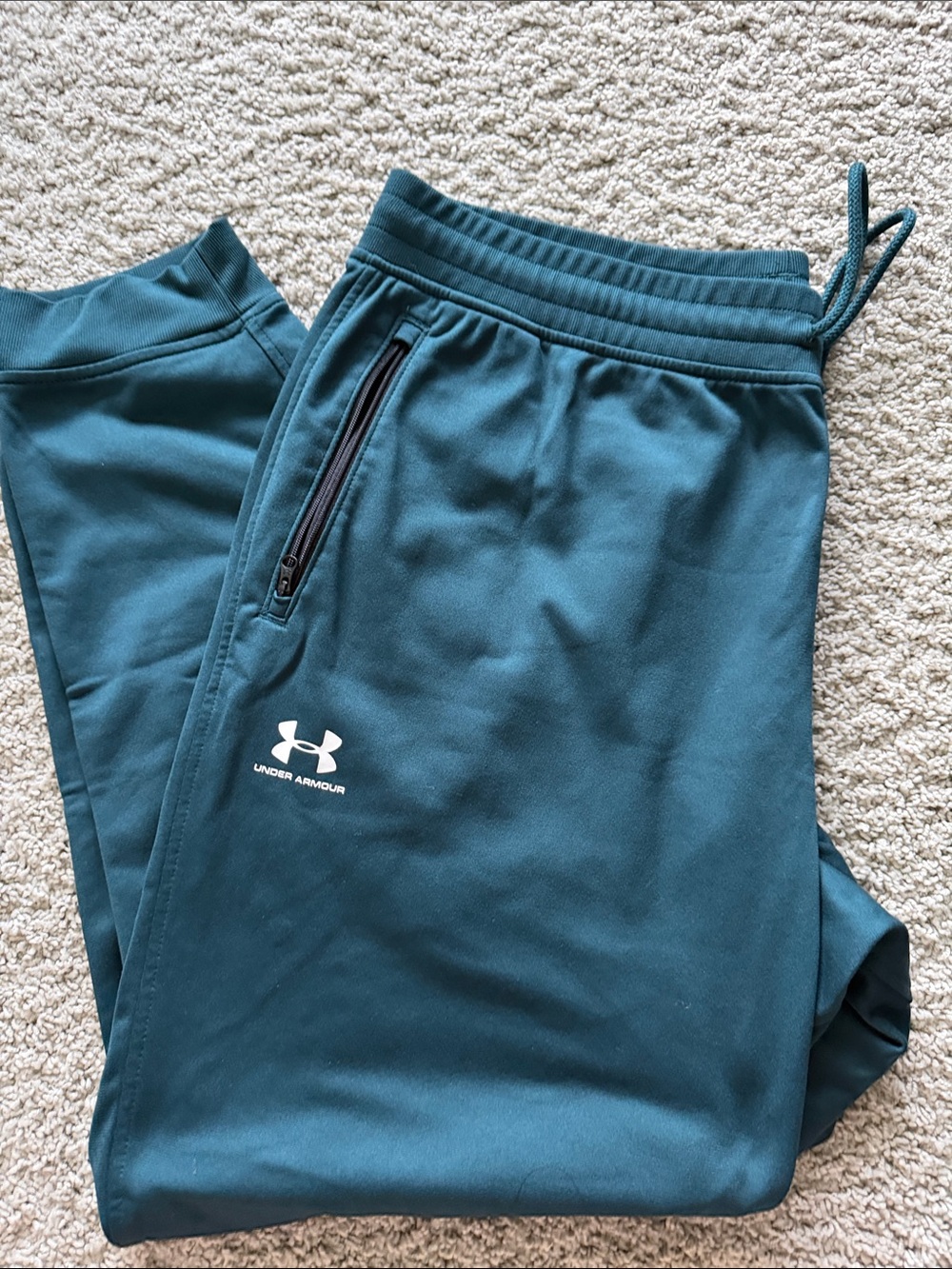 Under Armour Teal Joggers with Zipper Pockets